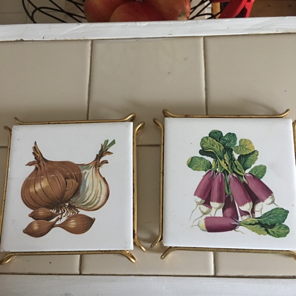 Gien France tile trivets